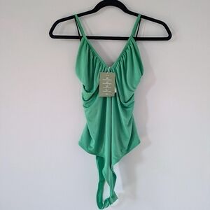 BNWT H&M "silky" green bodysuit